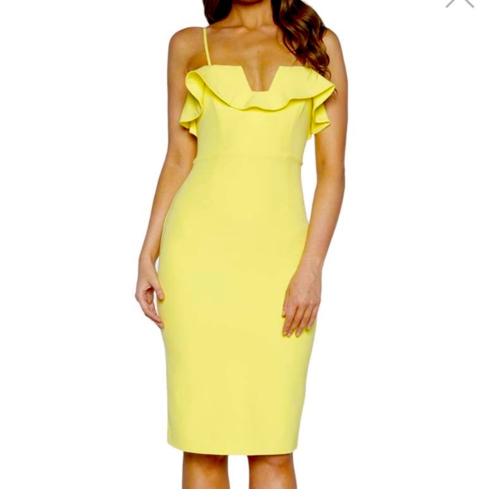 Bardot Rosso Frill dress